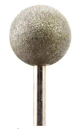 Diamond Cutter 6mm Shank Large Ball Shape 15mm