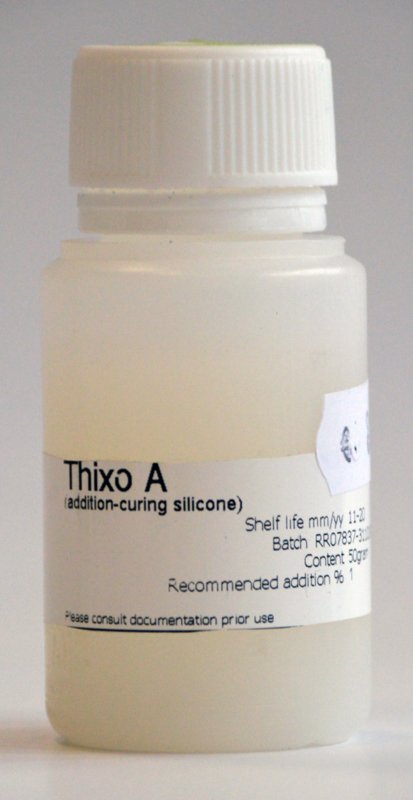 Thixo or thickener for silicone rubber additive soft for delicate moulds 50 grams