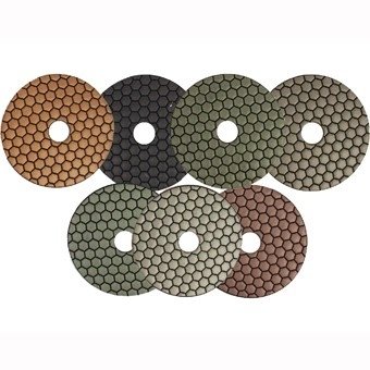 Diamond grinding pad 100mm dry with Velcro fastener each