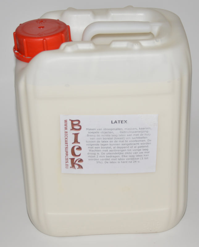 Latex natural or liquid rubber 5 litre packaging